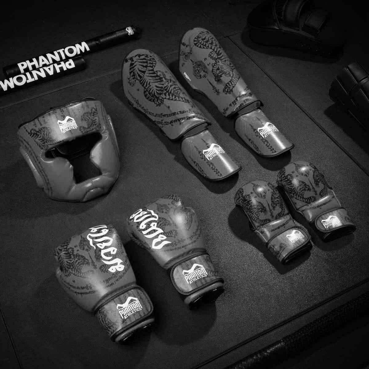 Phantom Boxhandschuhe Muay Thai Grau 16OZ 3/7
