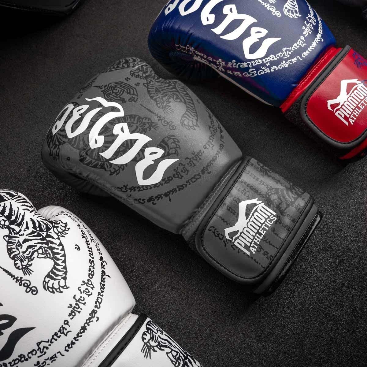 Phantom Boxhandschuhe Muay Thai Grau 16OZ 4/7