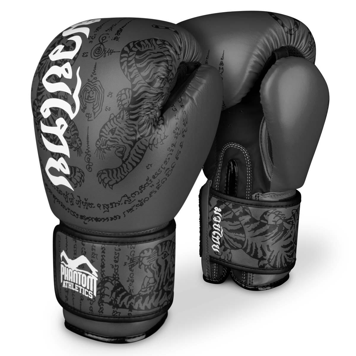 PHANTOM ATHLETICS Phantom Boxing Gloves Muay Thai Grey 14OZ
