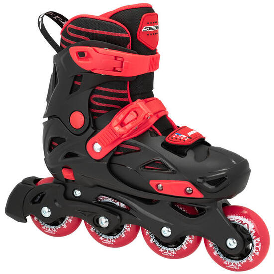 SEBA STJ Black Red Kids Freeskate Skates