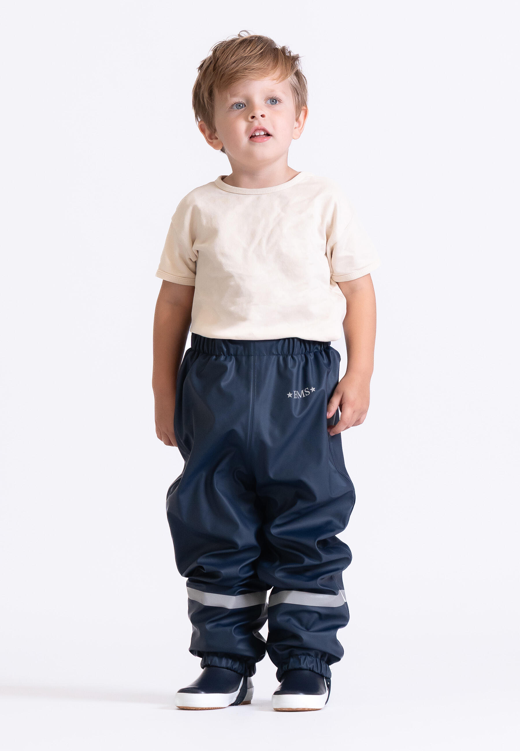 BMS gefütterte Regenhose für Kinder mit Fleece 4/4