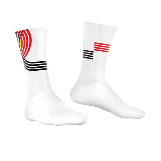 Calze Ciclismo Estive Tecniche Unisex - Official Team Belgium Bianco
