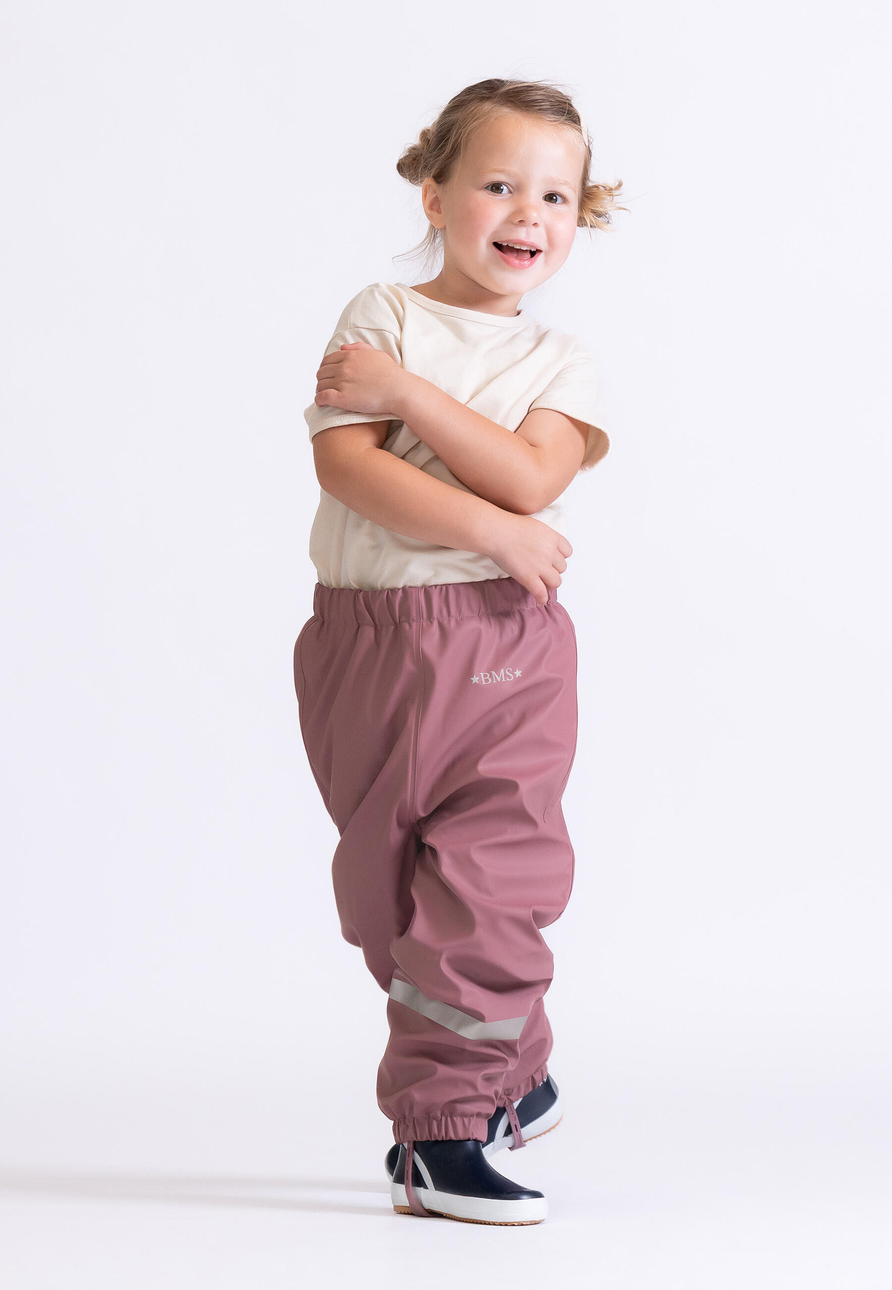 BMS gefütterte Regenhose für Kinder mit Fleece 4/4