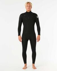 Combinaison Dawn Patrol Pro 3/2 Zip Poitrine Noir