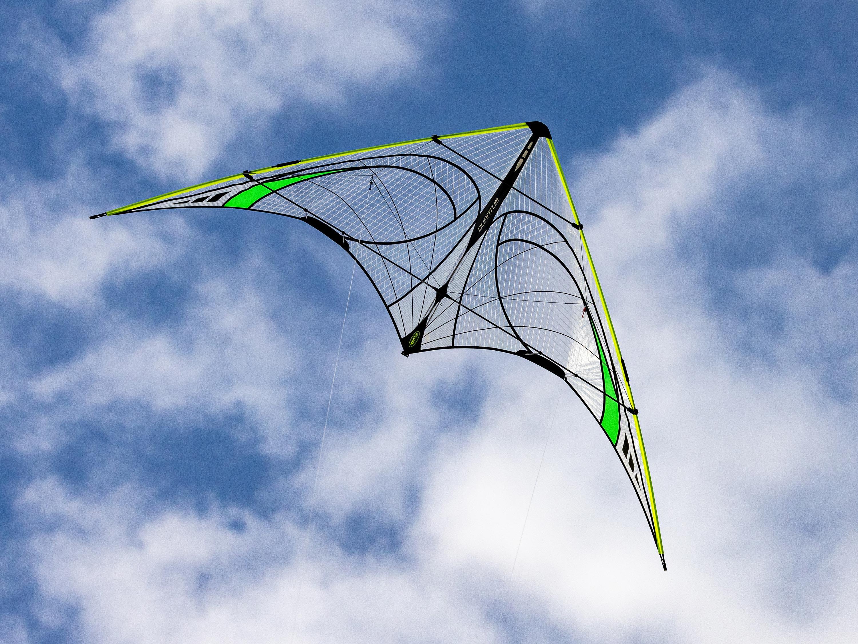 Pipa acrobática Prism Quantum 2.0 Mylar Verde - Amarelo QUAMGY Verde 221 cm 5/6