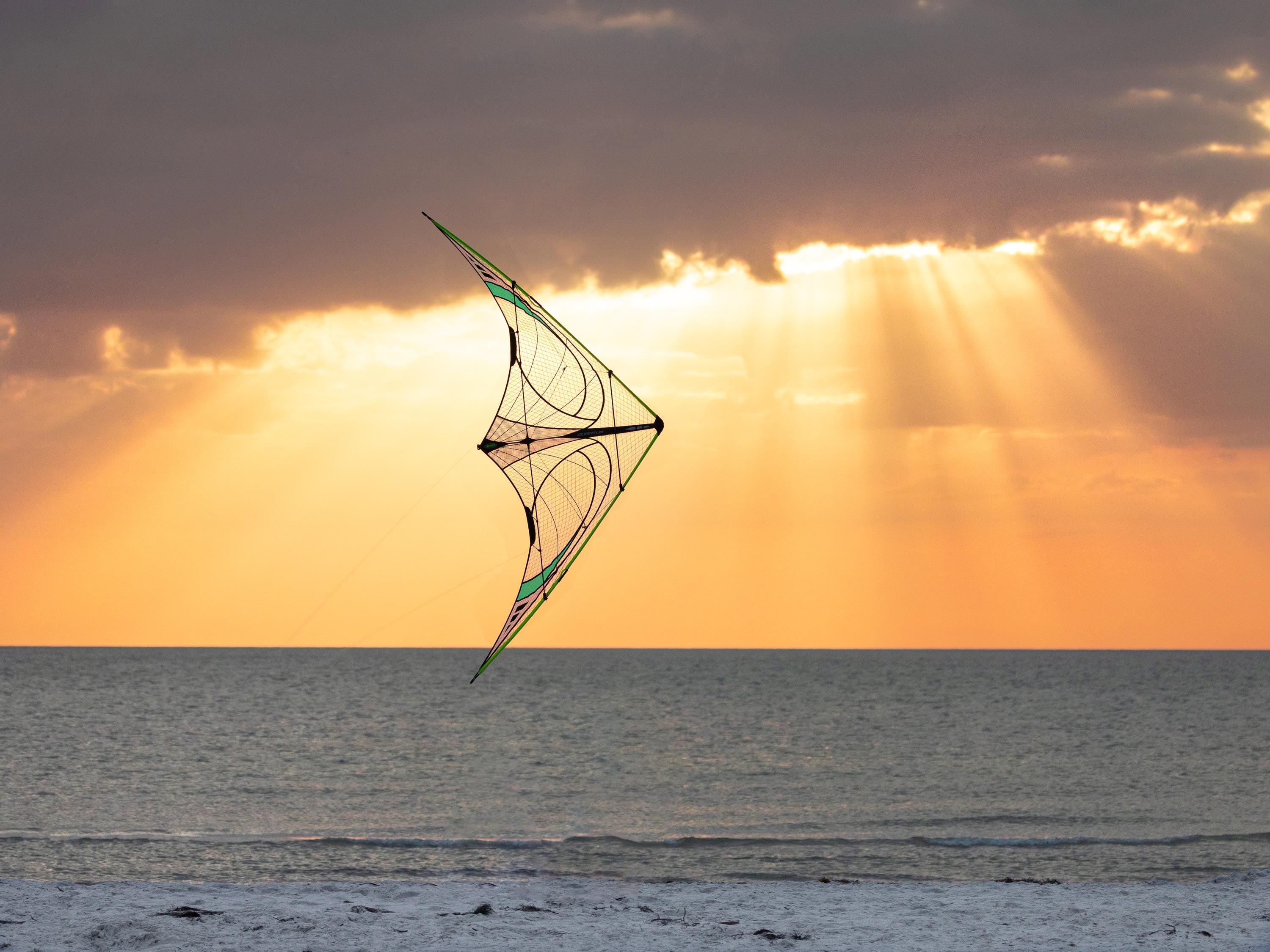 Pipa acrobática Prism Quantum 2.0 Mylar Verde - Amarelo QUAMGY Verde 221 cm 6/6