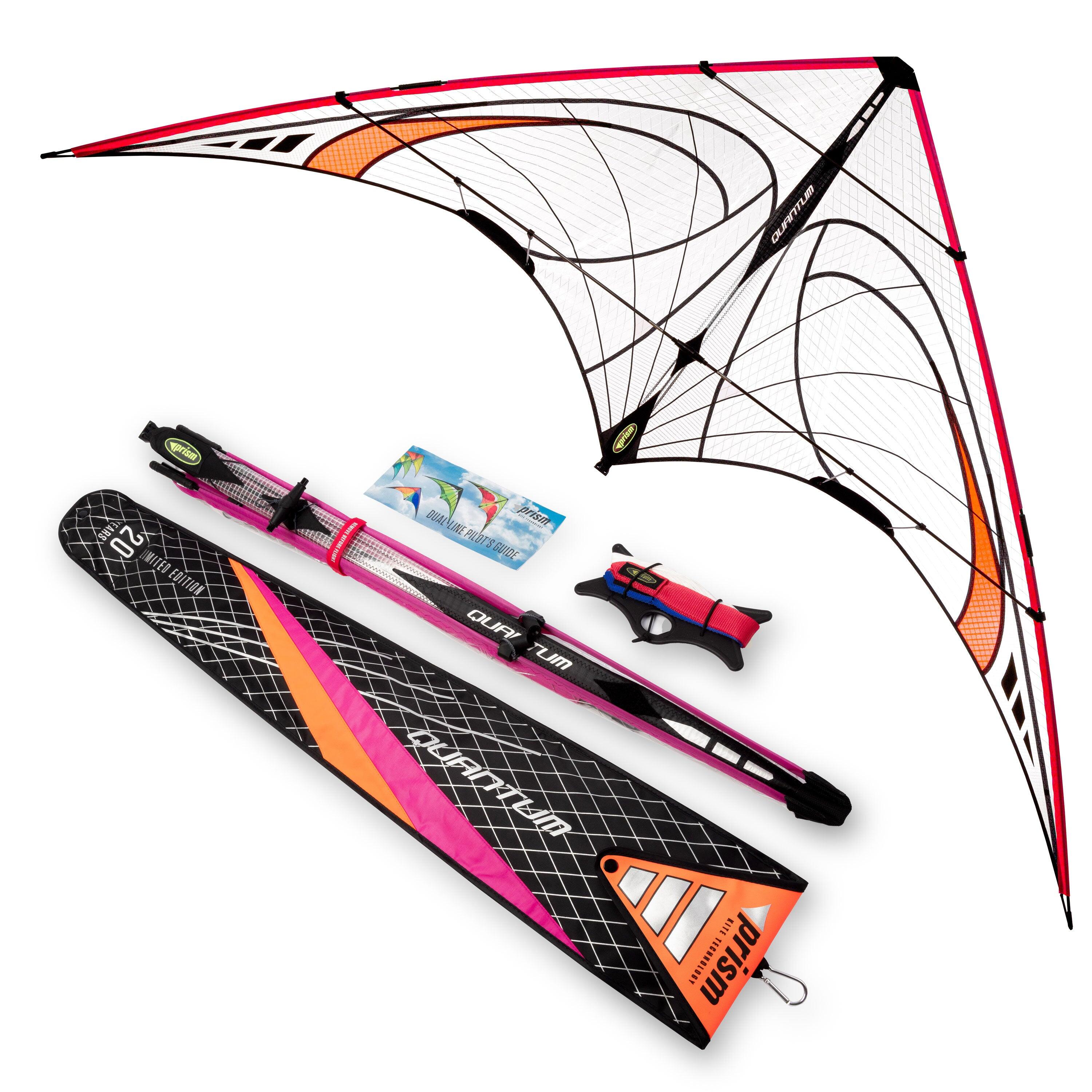 Pipa acrobática Prism Quantum 2.0 Mylar Laranja - Rosa QUAMOP Laranja 221 cm 1/6