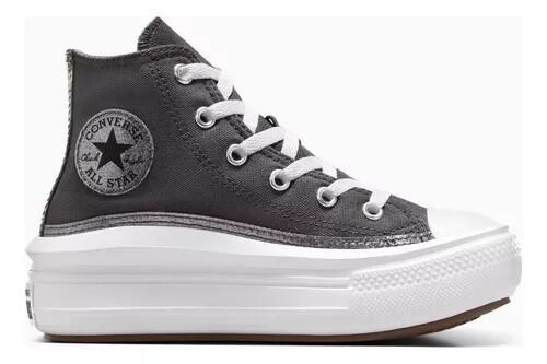 Scarpe bambina converse chuck taylor all star move glitter - nero 2/6
