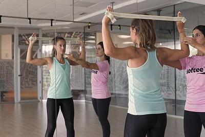 SOFTEE Gymnastikband Grün/Grau