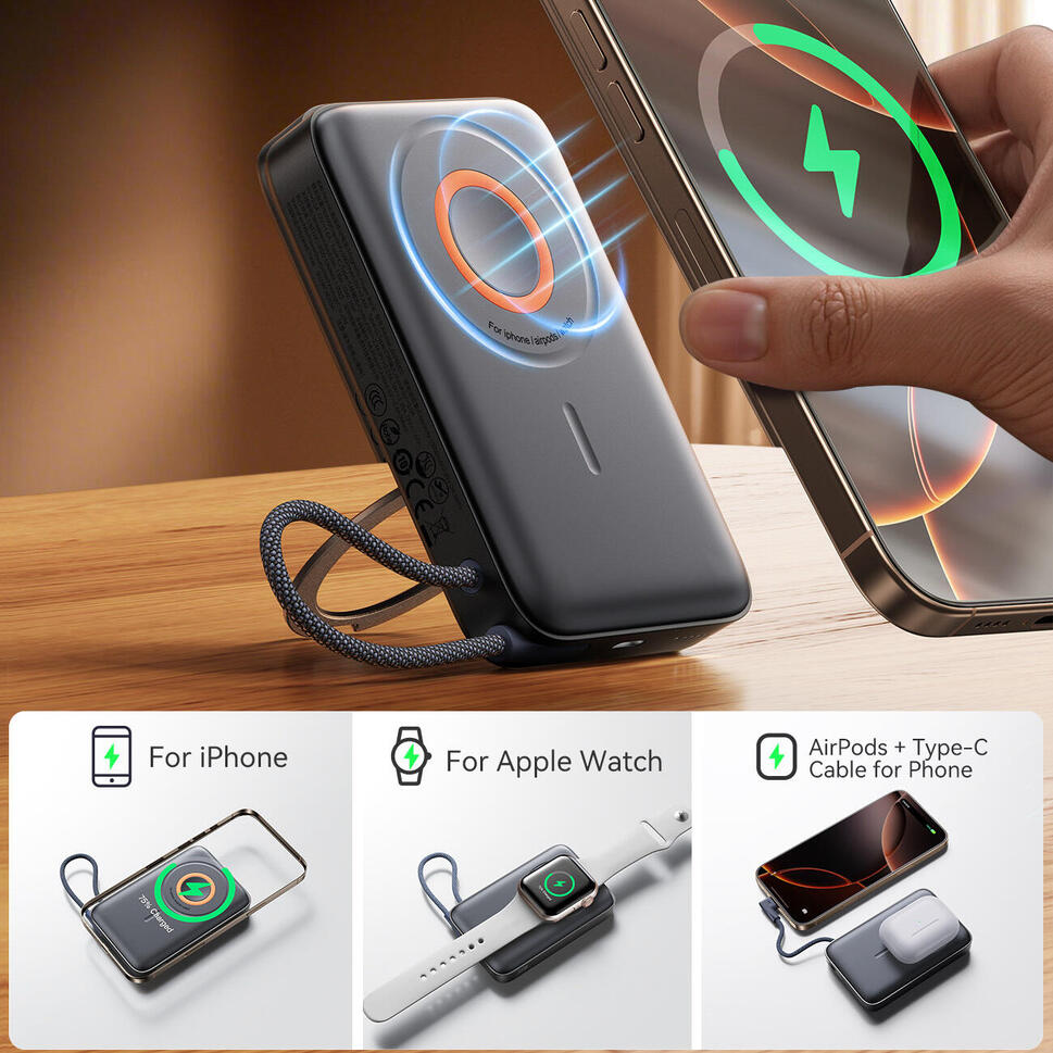 Powerbank Joyroom jr-pbm02 22,5w 10000mah 3w1 indukcyjny z magsafe z kablem