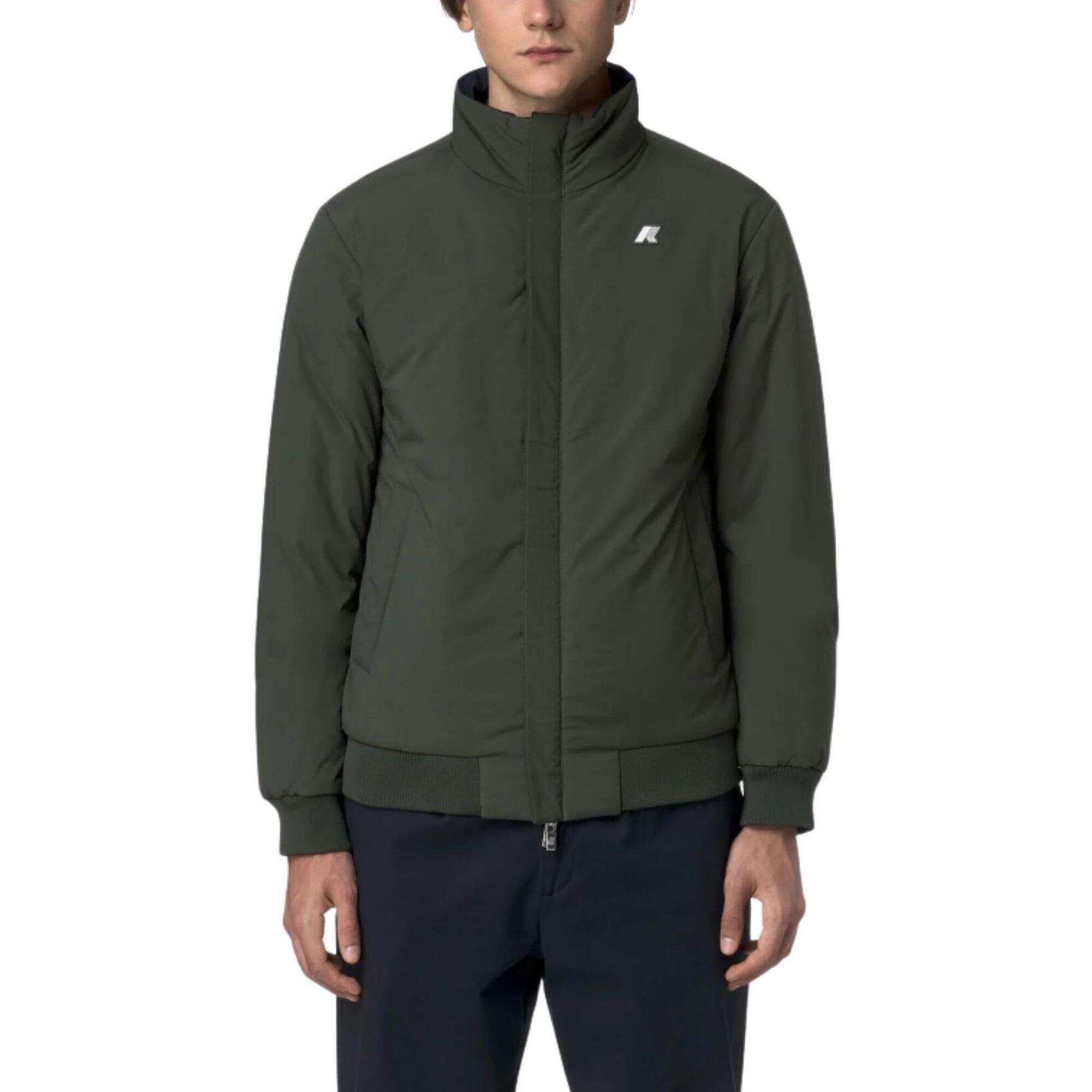 K-way - Bomber Uomo Arsene St Warm Reversible - Doudoune Synthétique - Bleu|vert - Decathlon