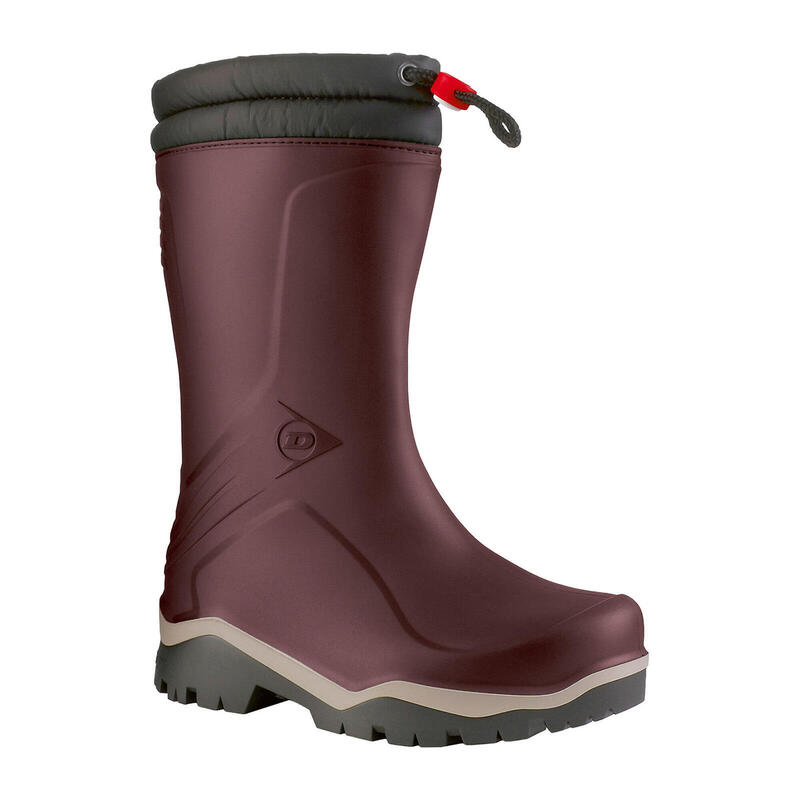 DUNLOP Bottes D’Hiver Enfant – Noires, Doublées Fourrure, 100 % Imperméables Jusqu’à -15 °C – Taille 34 EU