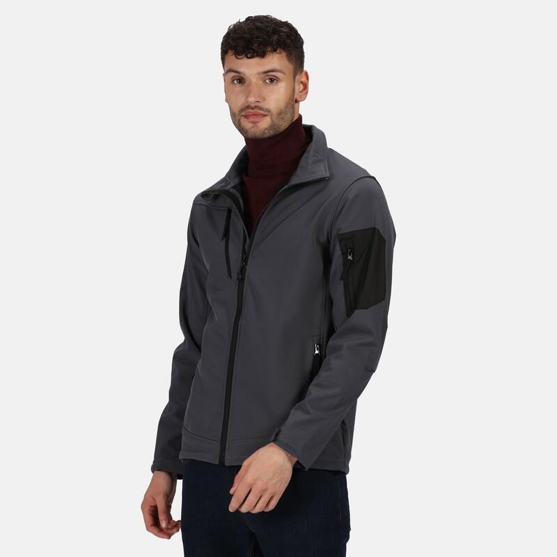 Giacca Softshell Impermeabile Uomo Regatta Arcola Grigio/Nero