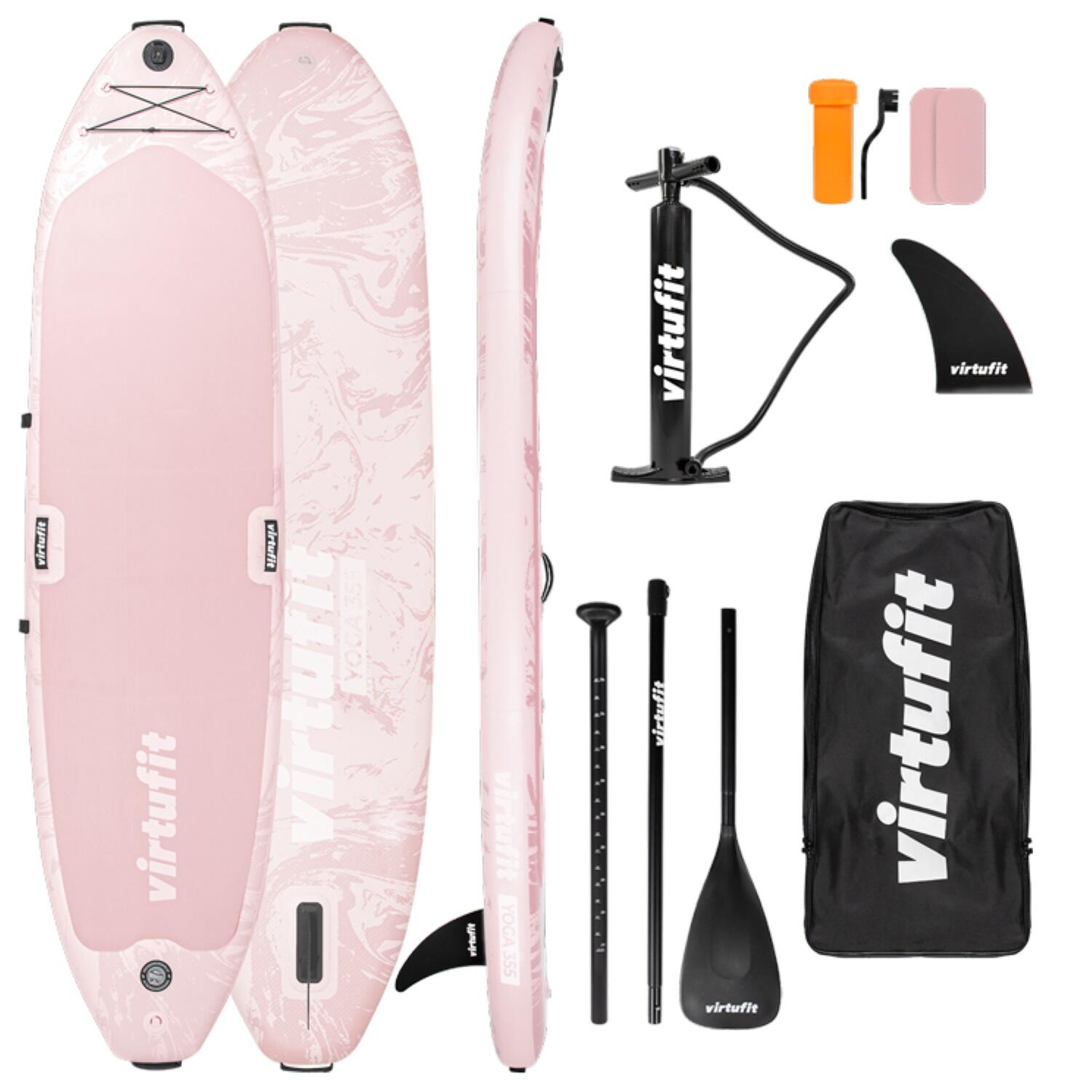 Virtufit - Stand Up Paddle - Yoga 335 - Planche De Stand Up Paddle - Rose - Decathlon