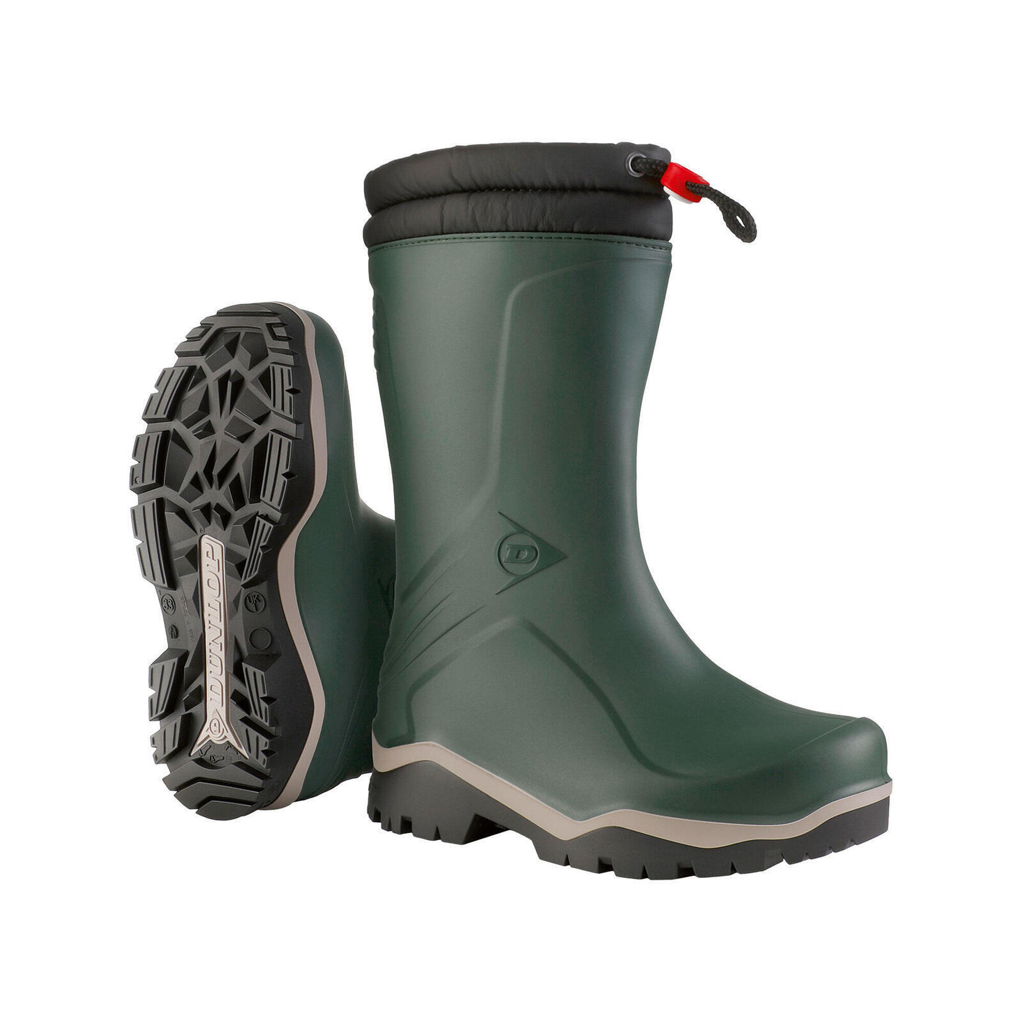 Dunlop - Dunlop Bottes Mk0kl45 Vêtements Pour Enfants Vert Blizzard/gris/noir - Bottes D'Écurie - Vert - Decathlon