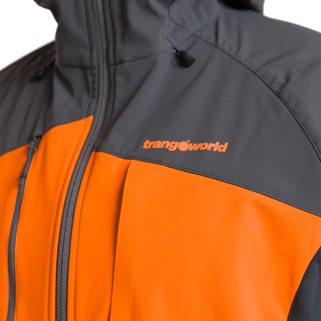 Chaqueta para Hombre Trangoworld Venoste Gris/Naranja/Gris 3/5