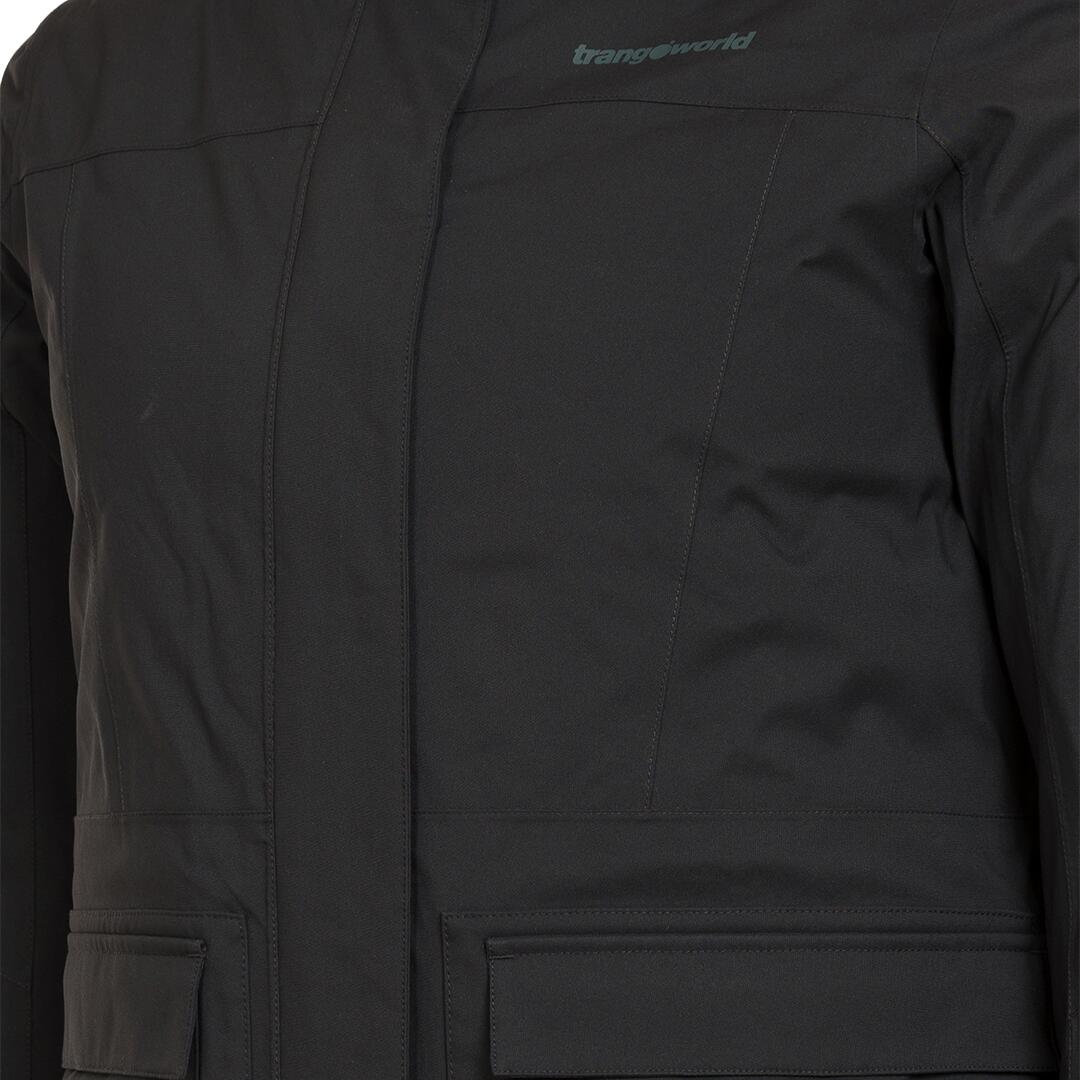 Parka para Mujer Trangoworld Gosford termic Negro/Negro Impermeable Transpirable 3/3