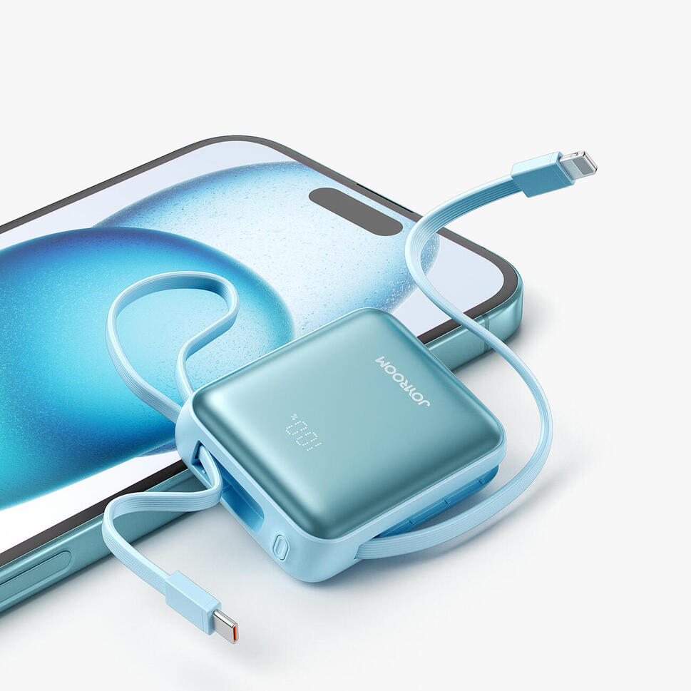 Powerbank Joyroom jr-pbf27 22,5w 10000mah z dwoma wbudowanymi kablami