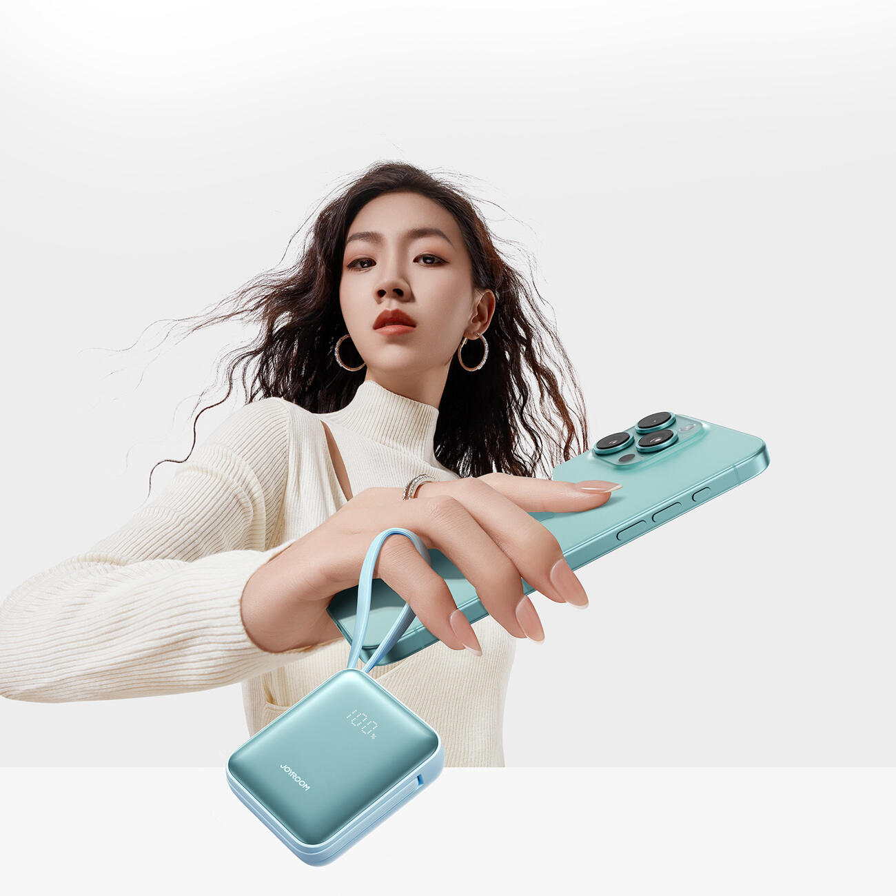 Powerbank Joyroom jr-pbf27 22,5w 10000mah z dwoma wbudowanymi kablami 6/7