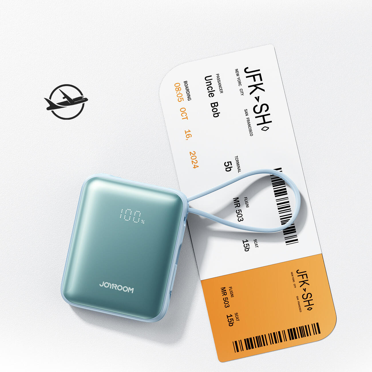 Powerbank Joyroom jr-pbf27 22,5w 10000mah z dwoma wbudowanymi kablami 7/7