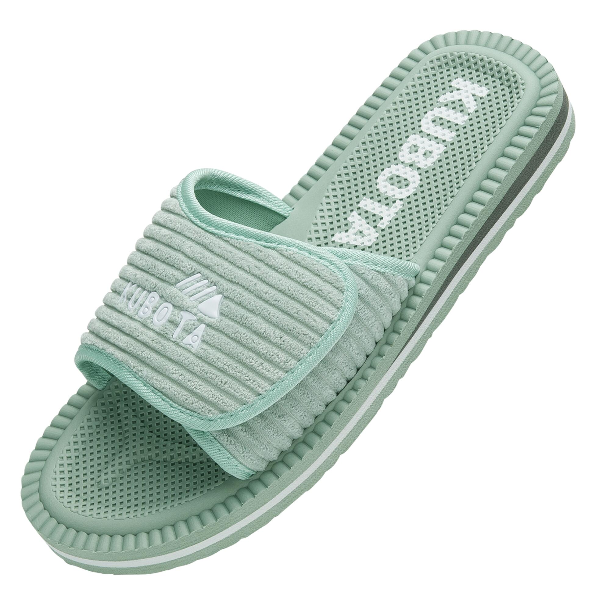 Kubota - Kubota Cord Claquettes À Scratch Femme Chaussures - Chaussons - Vert - Decathlon