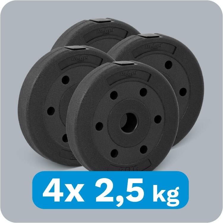 Set 4 discuri greutati, 4x2, 5kg