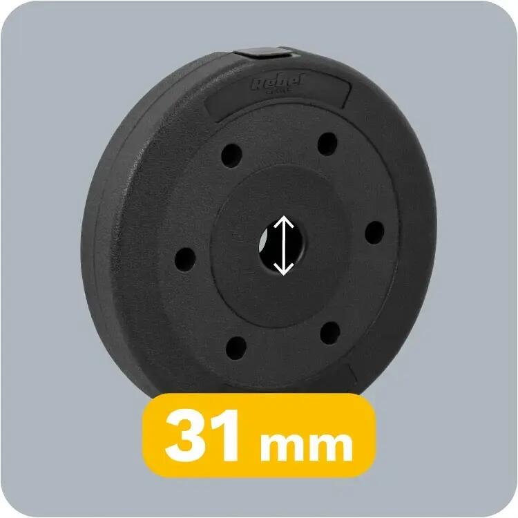Set 4 discuri greutati, 4x2, 5kg 4/7