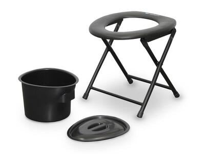 WELLCORE Klappbarer Toilettenstuhl mit Eimer – Stabil und platzsparend