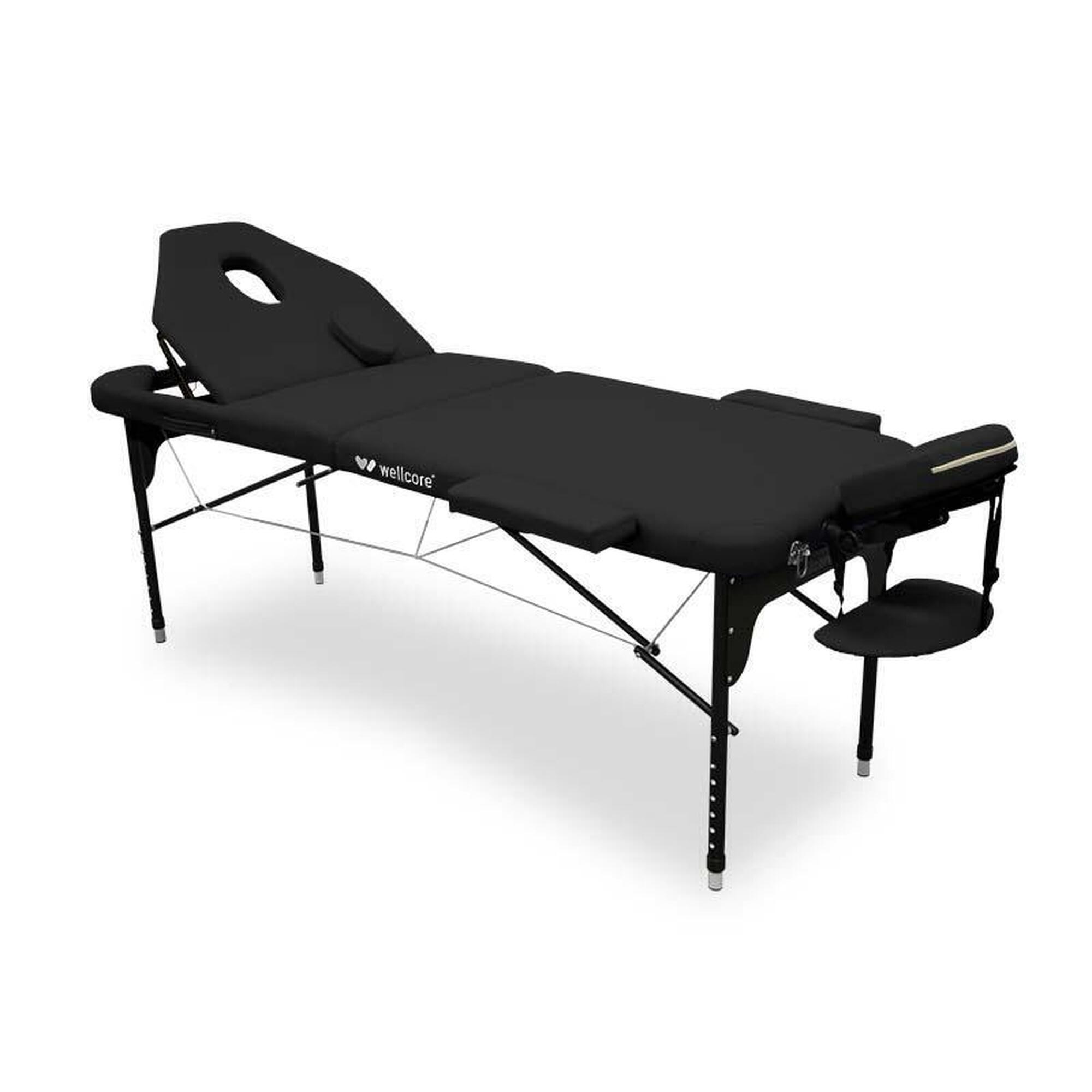 Wellcore - Wellcore 185 X 65 Cm Brancard Pliable En Aluminium Avec Dossier Rabattable - Table De Massage - No Size - Decathlon