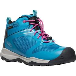 KEEN Wanduro Mid WP Youth chaussures randonnée enfants Fjord Bleu/Fuchsia 32-33