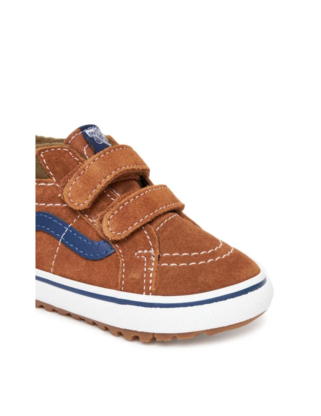Scarpe da bambino Vans Mte sk8 mid reissue marrone. 5/6