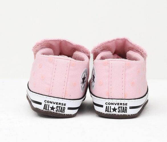 Scarpe bambina da culla converse chuck taylor all star - rosa 3/6