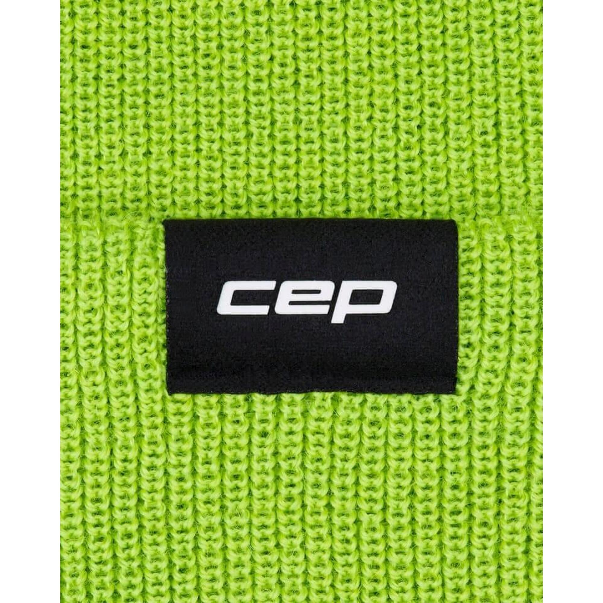 Căciulă alergare termală CEP Core Run Thermal Beanie | protecție vânt - lime