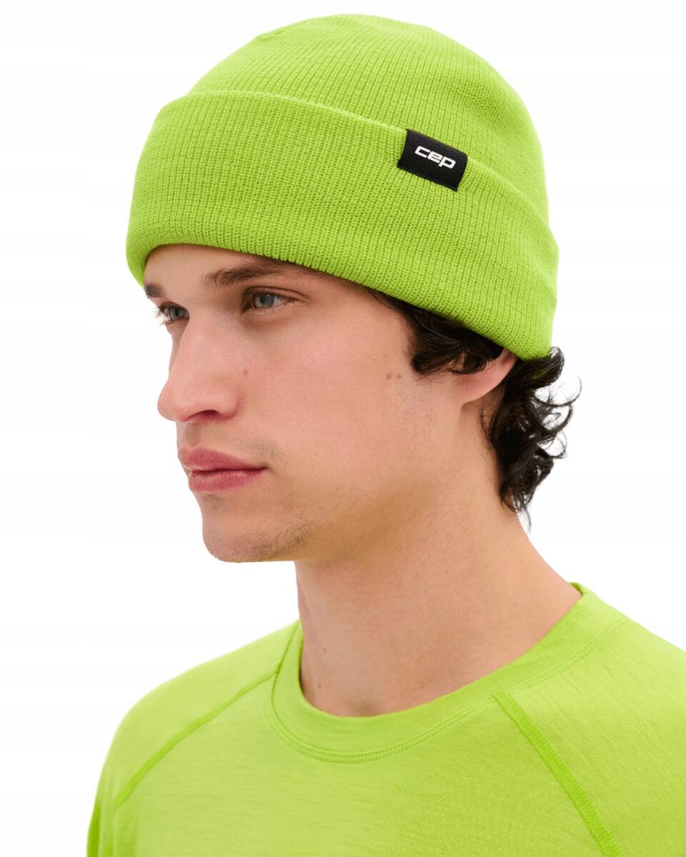Ciepła czapka beanie z wełną merino Core Run CEP 5/7
