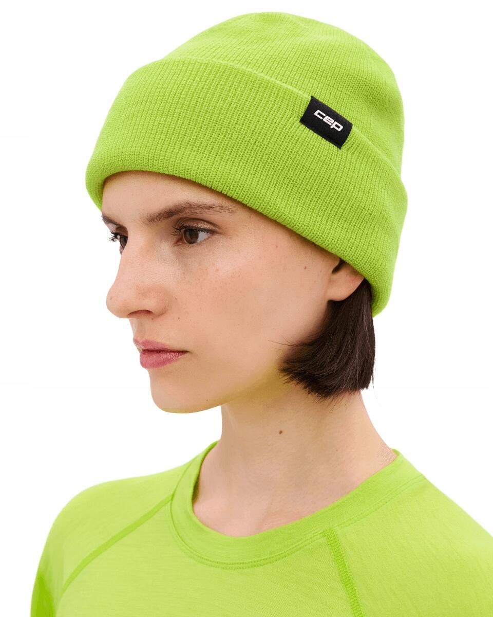 Ciepła czapka beanie z wełną merino Core Run CEP 6/7