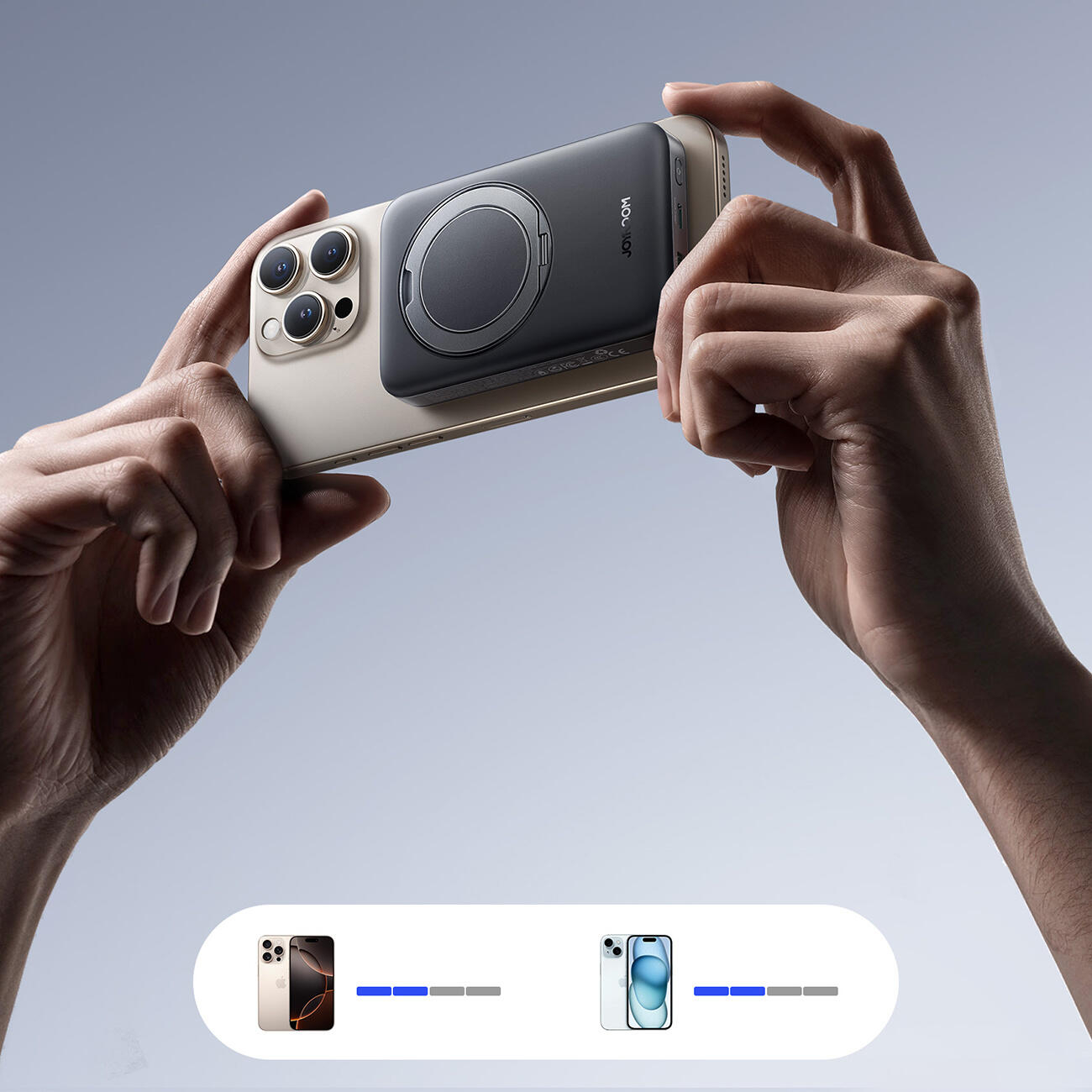 Powerbank Joyroom jr-pbm12 10000mah 22.5w kompatybilny z magsafe, z podstawką 6/7
