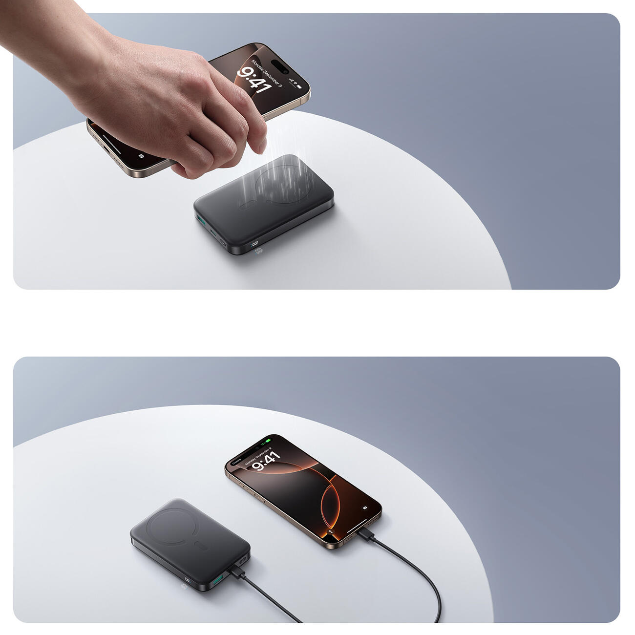 Powerbank Joyroom jr-pbm12 10000mah 22.5w kompatybilny z magsafe, z podstawką 7/7