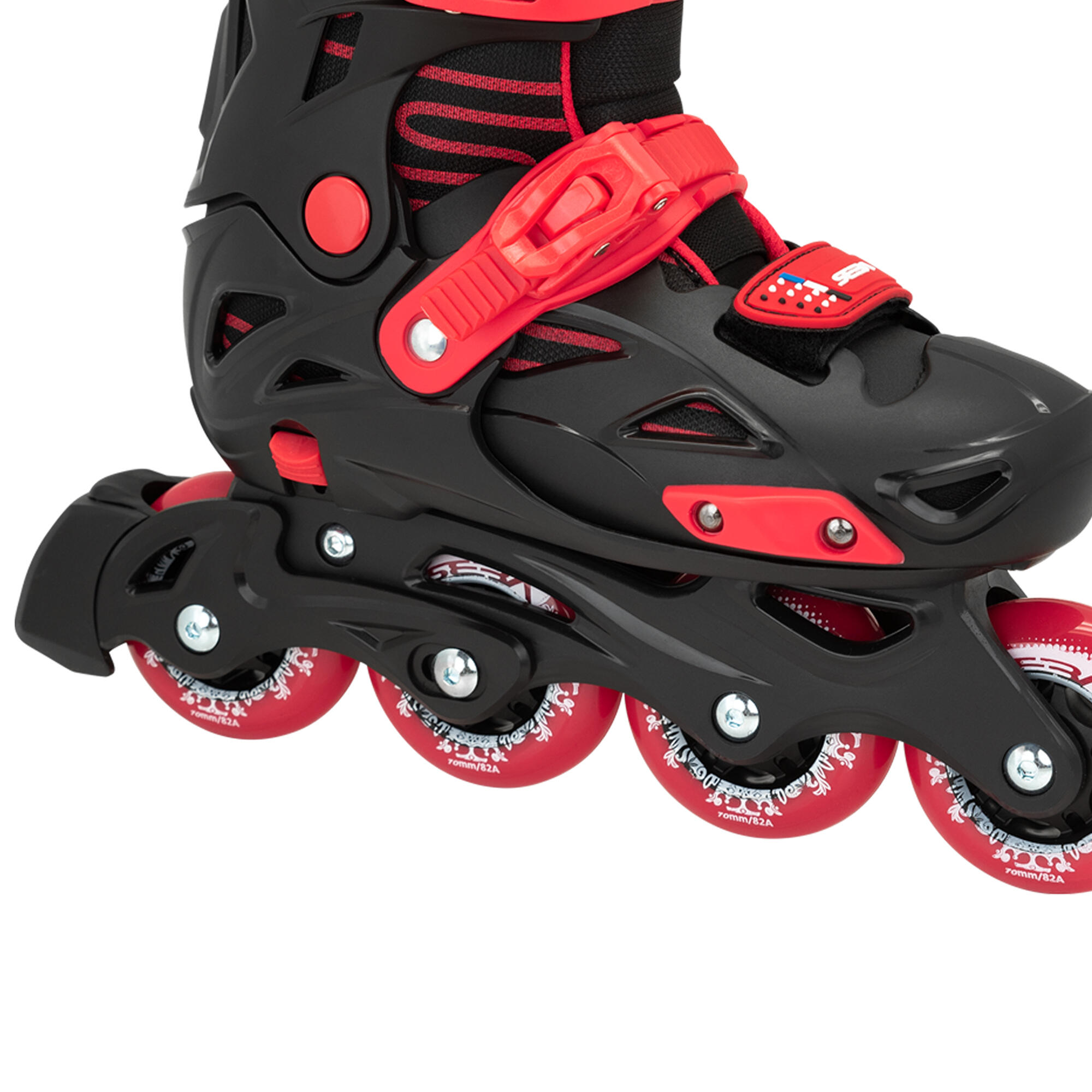 Rolki SEBA STJ Black Red Junior 4/7