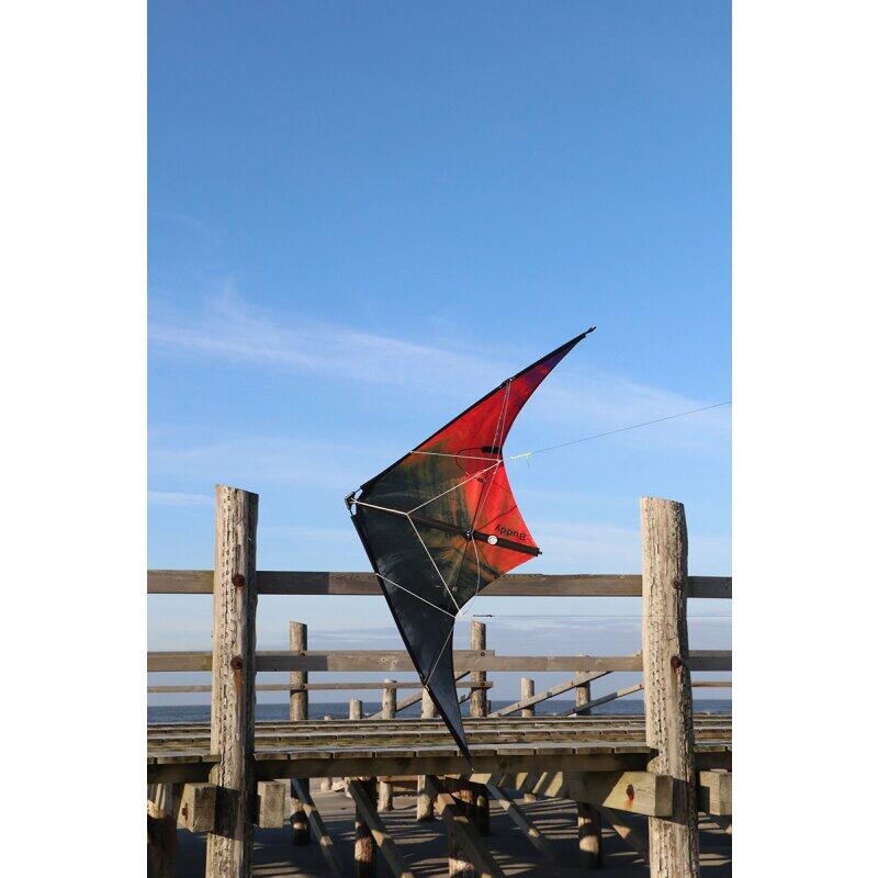 Pipa acrobática Spiderkites Buddy 2025 Vermelho - Preto 020081 Vermelho 123 x 55 3/4