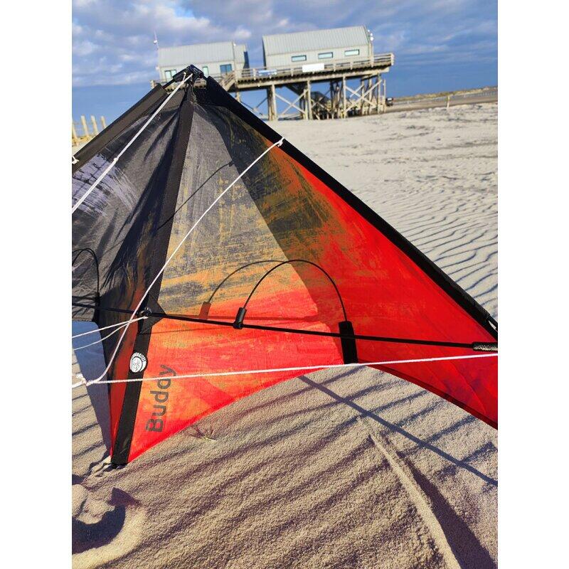 Pipa acrobática Spiderkites Buddy 2025 Vermelho - Preto 020081 Vermelho 123 x 55 4/4