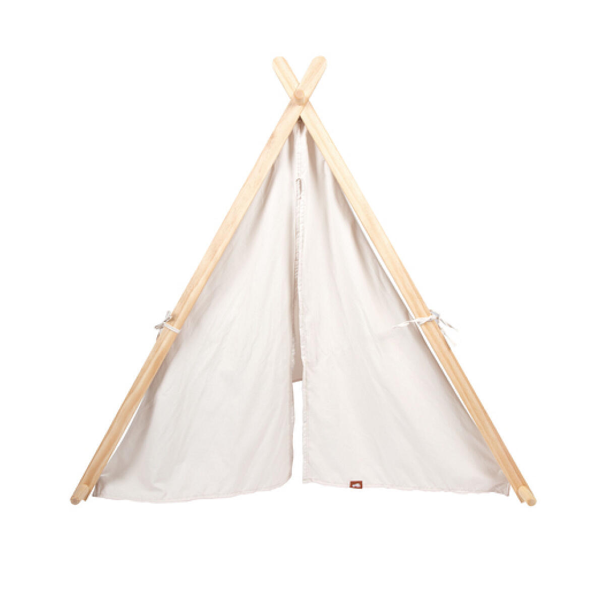 Binnenspeeltent voor kinderen van hout en stof 3/5
