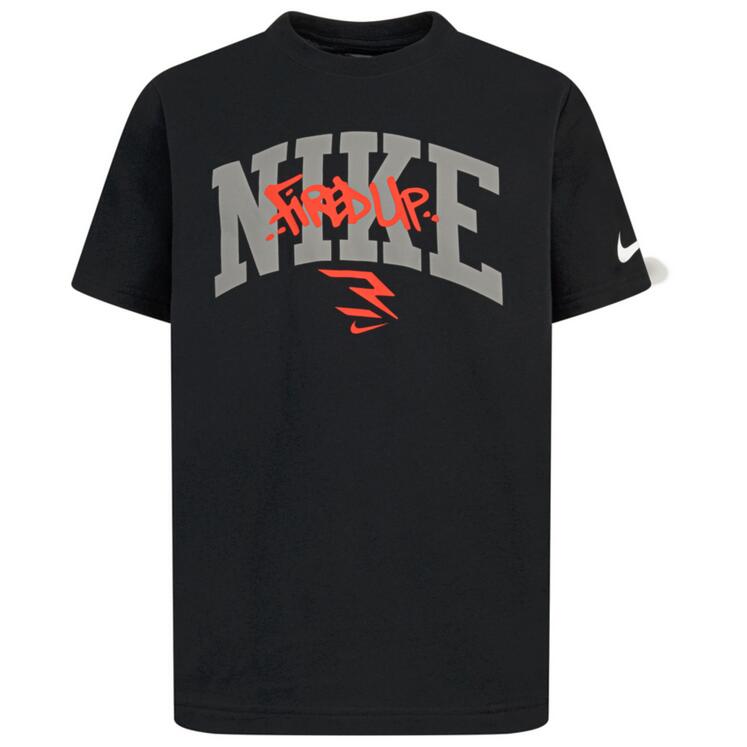 T-shirt ragazzo nike graffiti tag lockup tee - nero 2/6