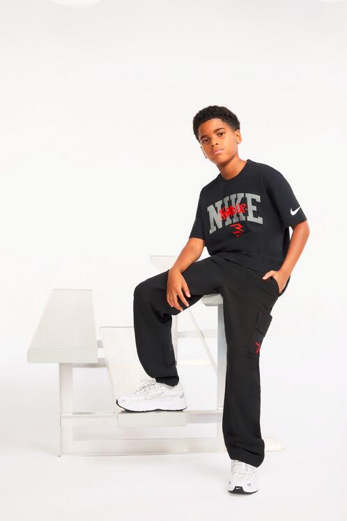 T-shirt ragazzo nike graffiti tag lockup tee - nero 5/6