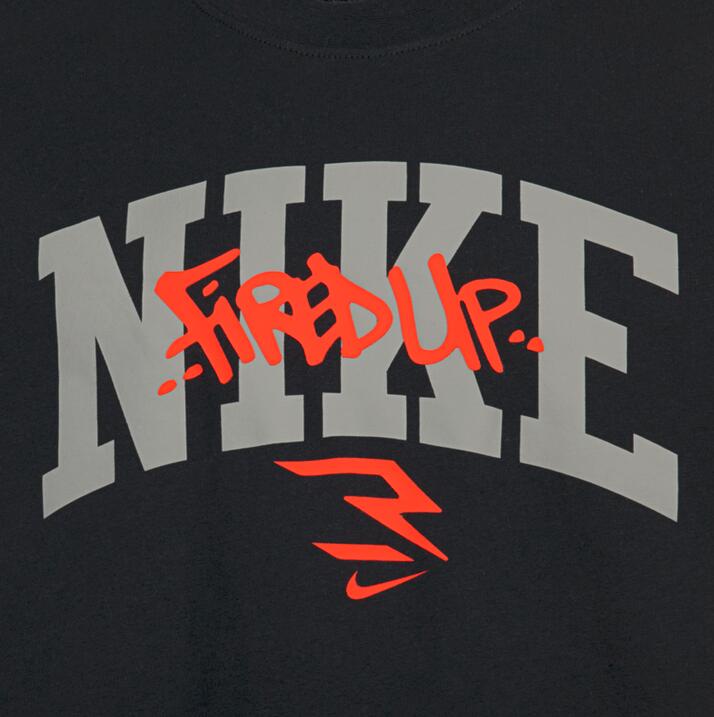 T-shirt ragazzo nike graffiti tag lockup tee - nero 4/6