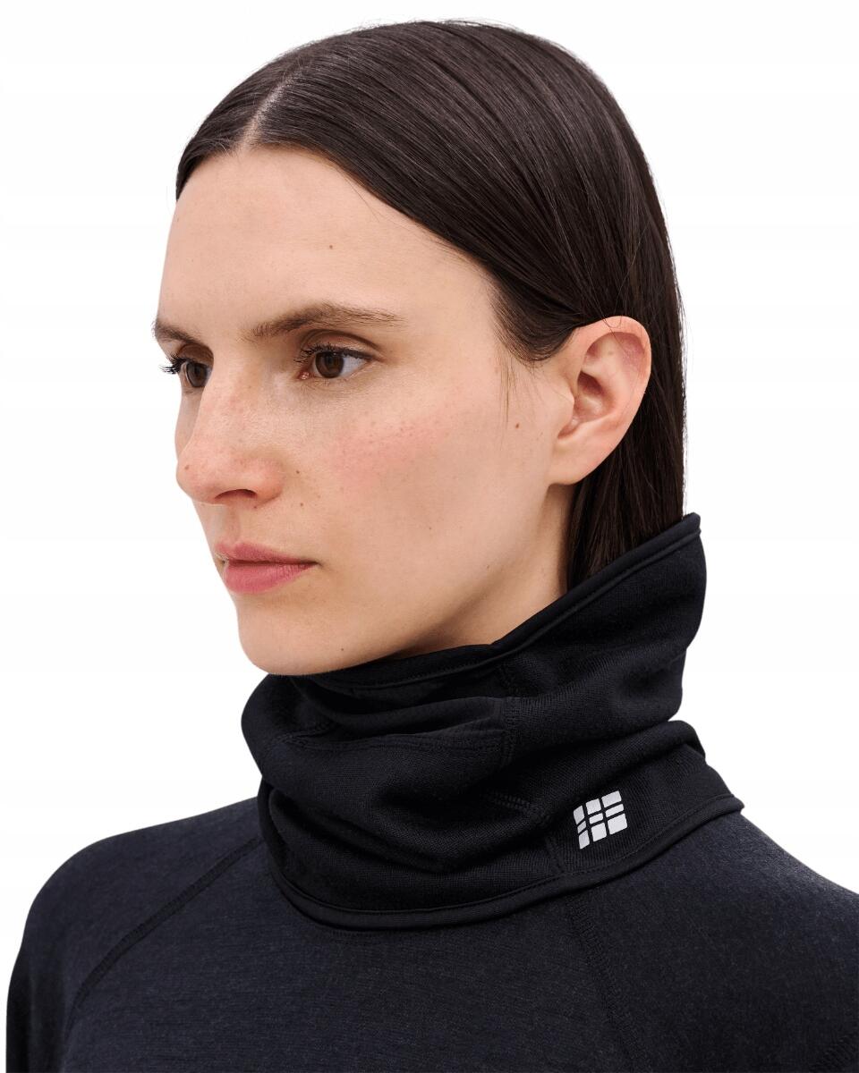 Sportowy komin na szyję unisex czarny Core Run CEP 6/7