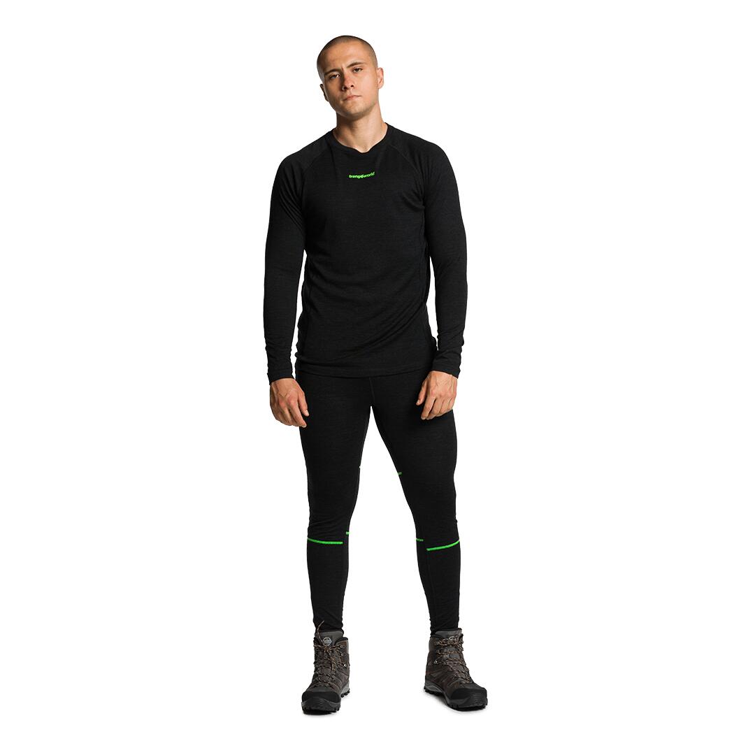 Camiseta térmica manga larga para Hombre Trangoworld Trx2 wool evo Negro 4/4