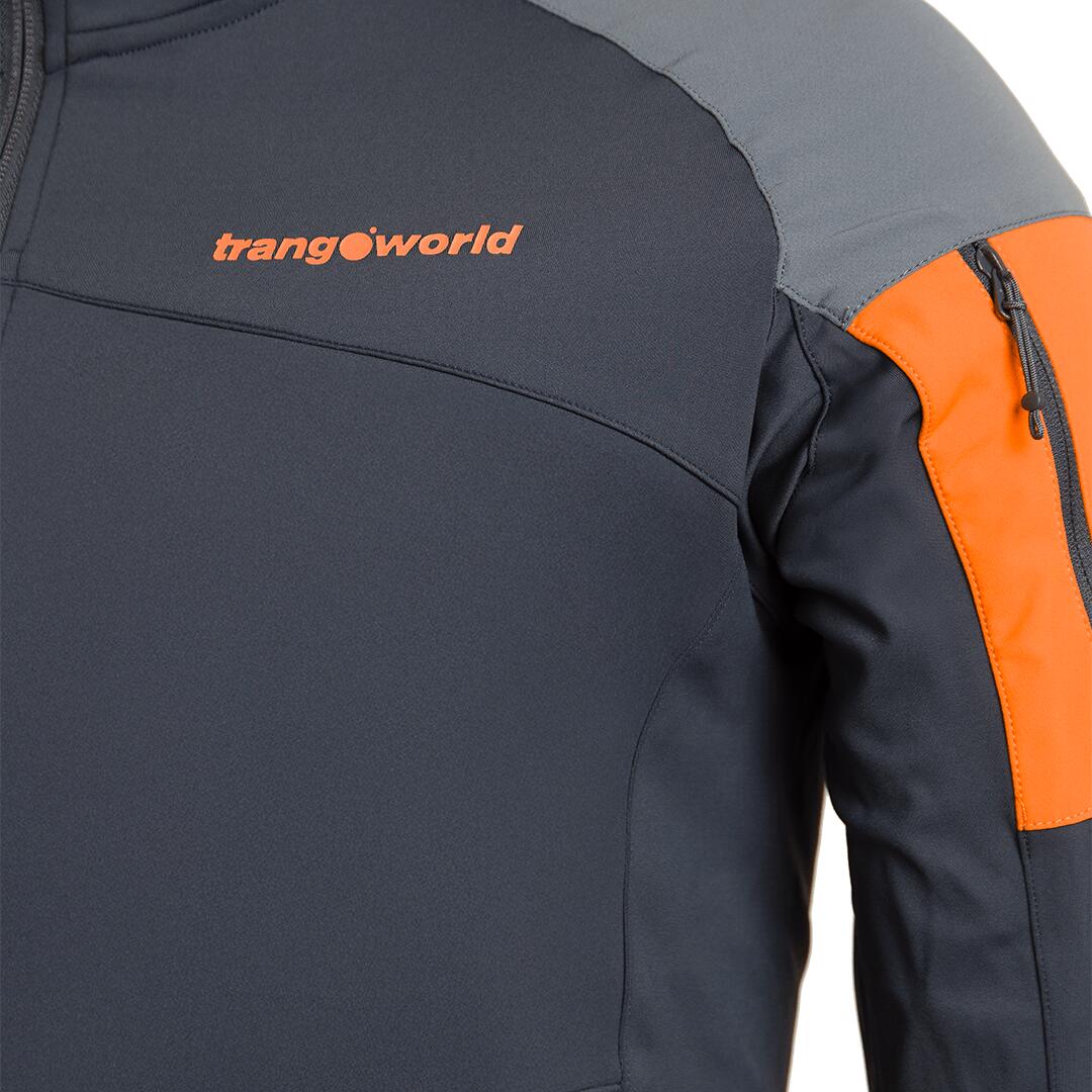 Chaqueta para Hombre Trangoworld Adamello Gris/Gris/Naranja 3/6
