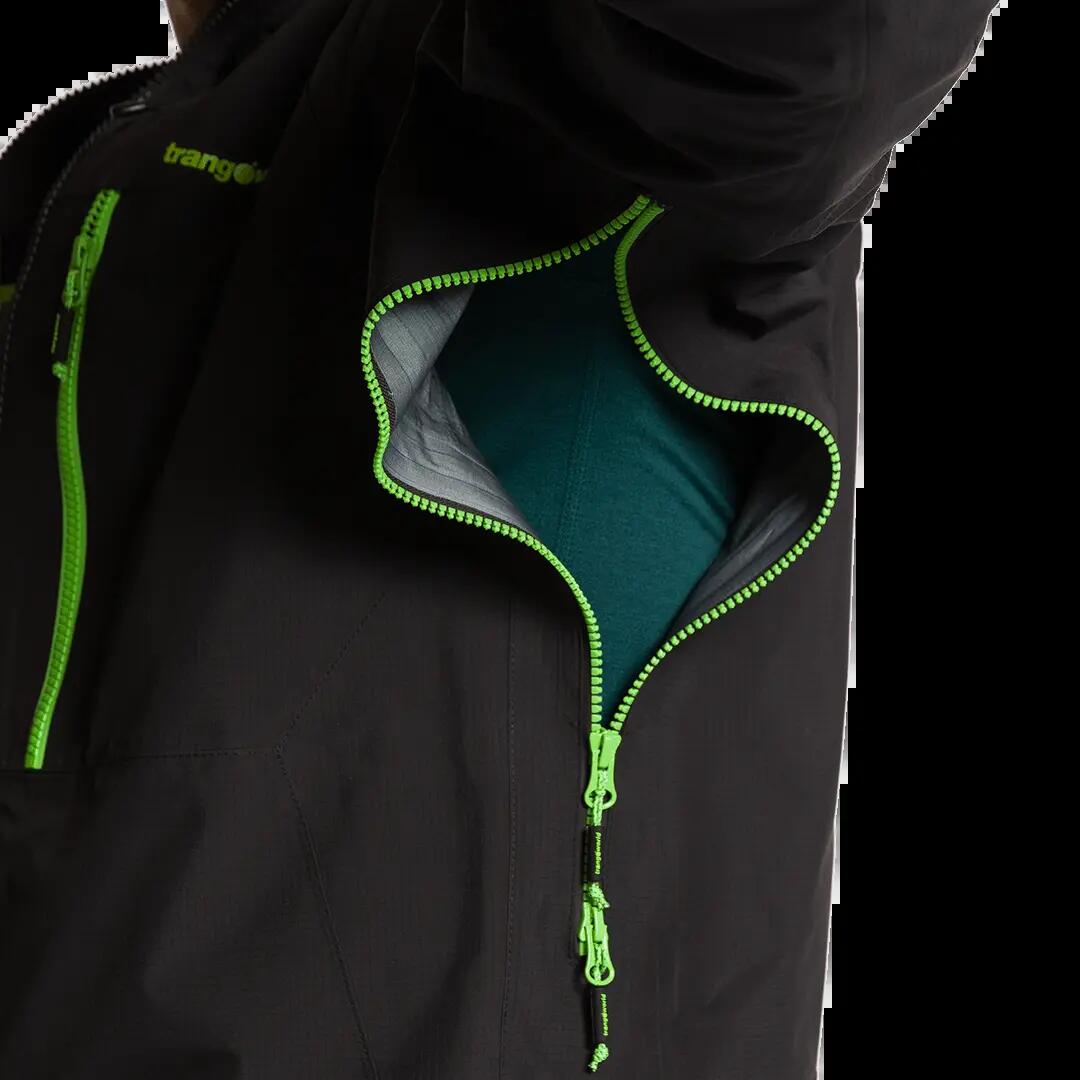 Chaqueta para Hombre Trangoworld Trx2 shell lt evo Negro Impermeable 7/7