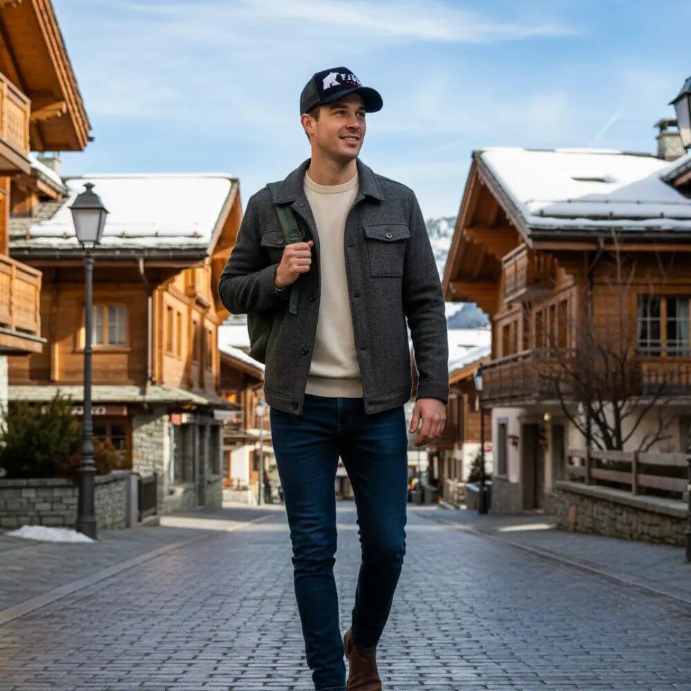 Casquette Baseball Fjork Merino 4/5