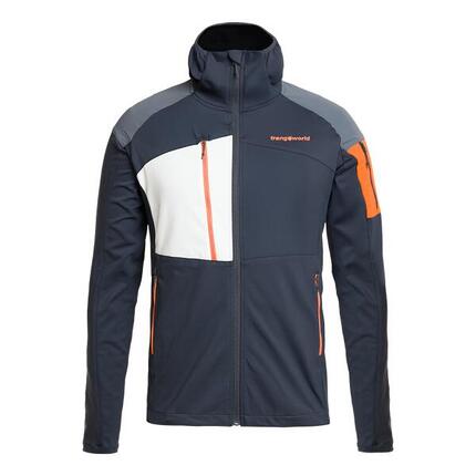 Chaqueta para Hombre Trangoworld Adamello Gris/Gris/Naranja